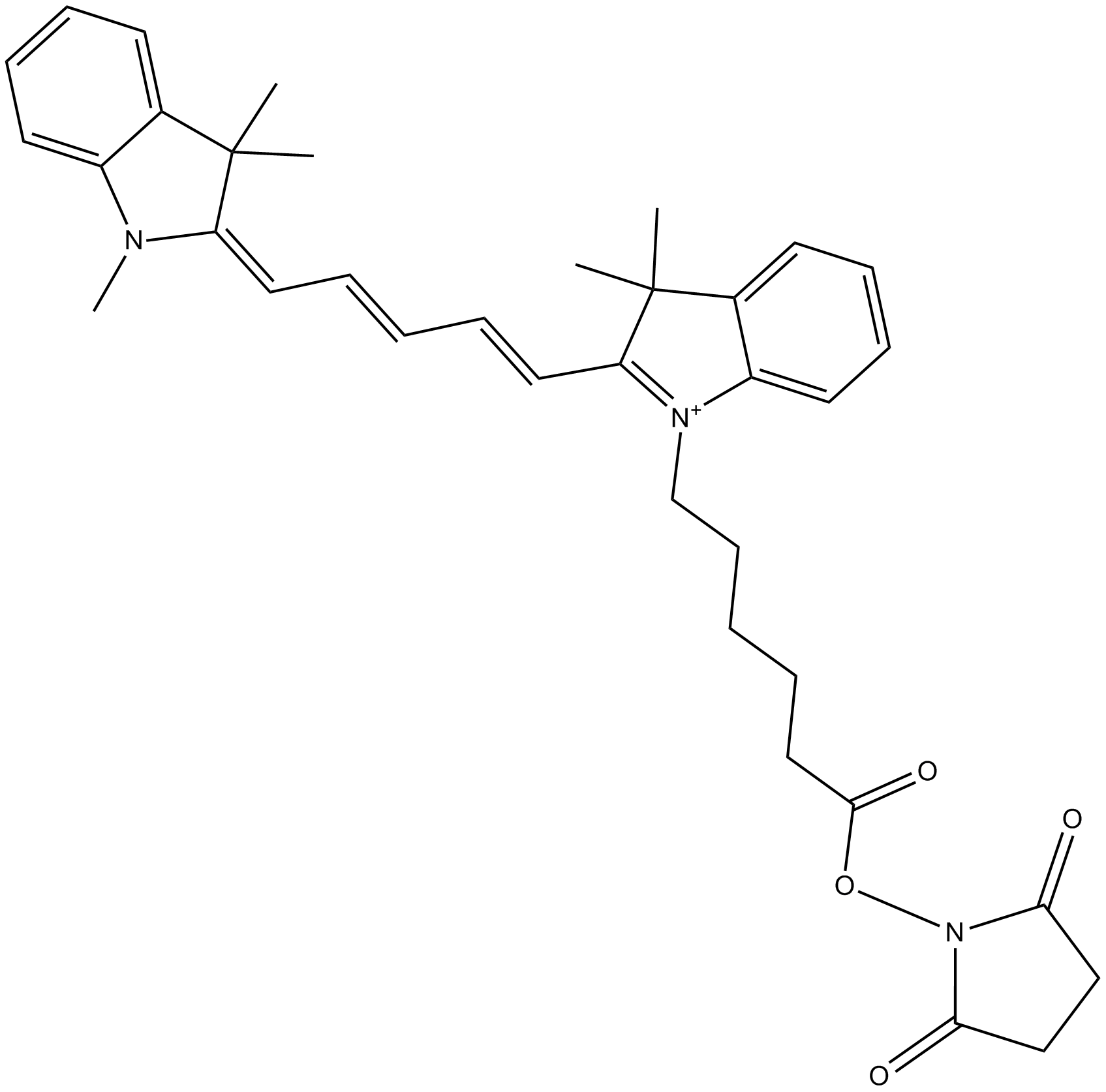 Cy5 NHS ester (non-sulfonated)