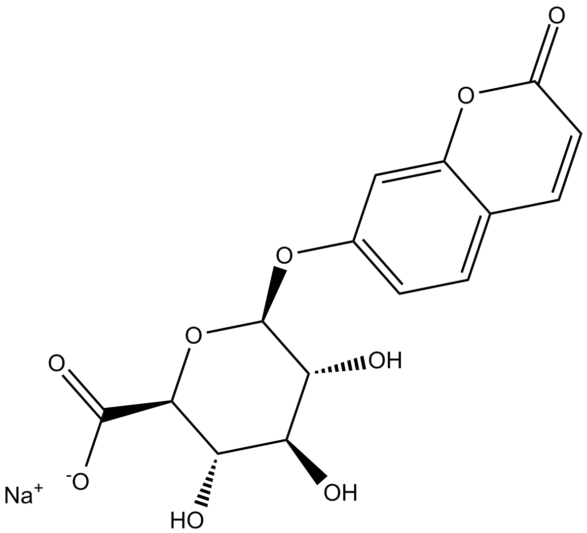 7-Hydroxy Coumarin Glucuronide (sodium salt)